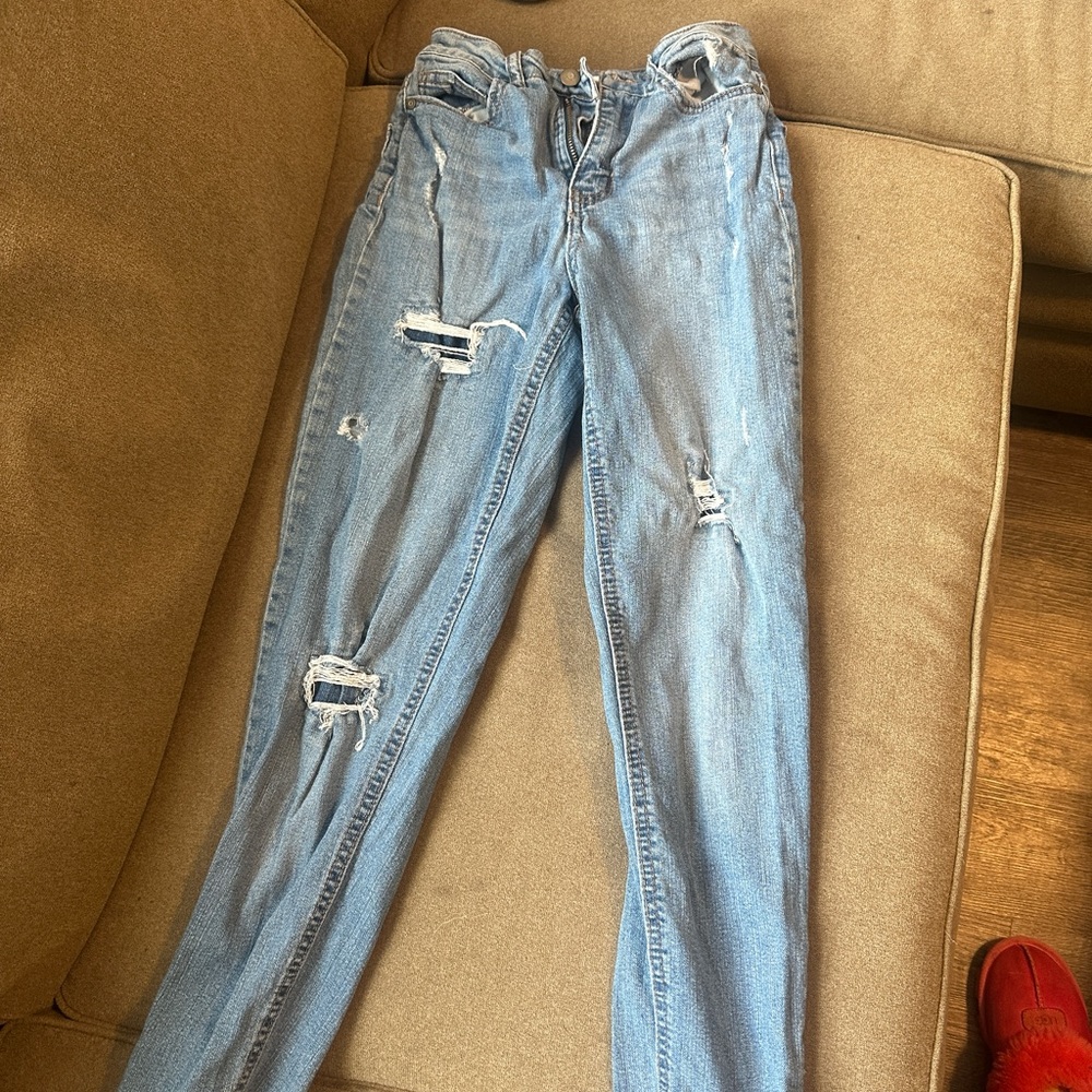 High rise jeans